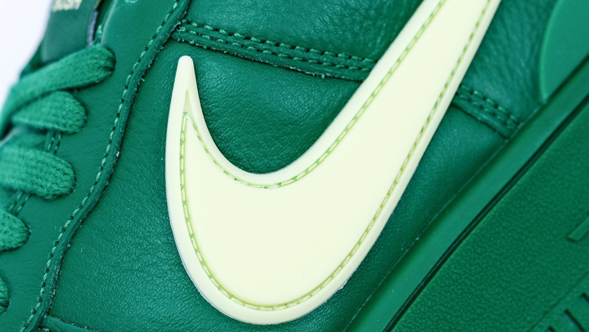AMBUSH x Air Force 1 Low Pine Green Replica - Heel View