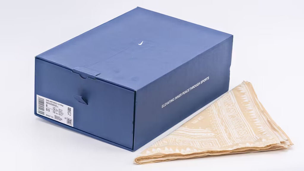 Air Force 1 07 Premium NAI-KE Beige - Heel View