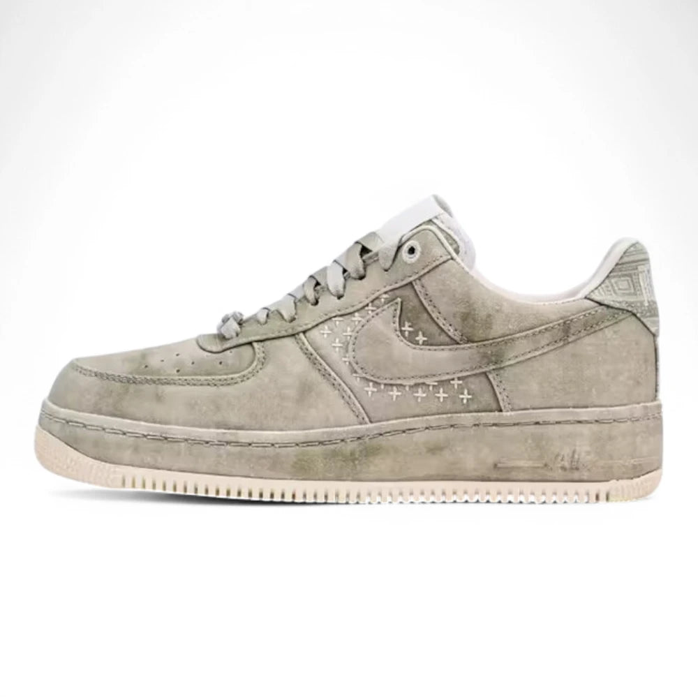 Air Force 1 07 Premium NAI-KE Olive Aura - Heel View