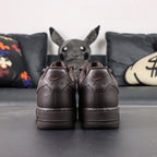 Air Force 1 Low Velvet Brown - side profile lifestyle