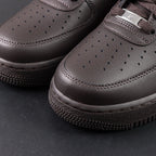 Air Force 1 Low Velvet Brown - rear heel lifestyle