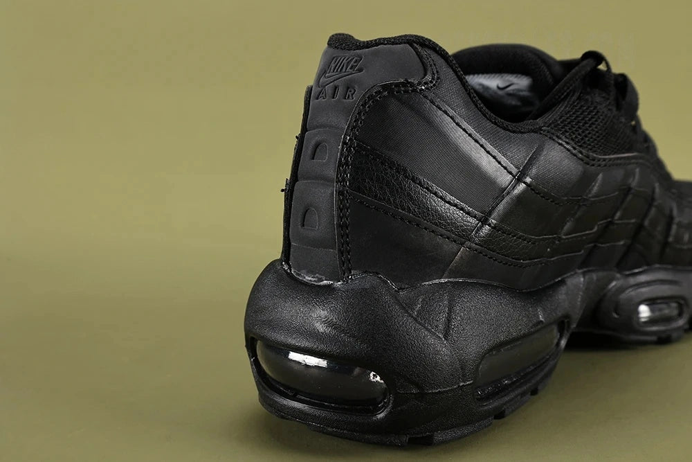 Air Max 95 Essential Triple Black - Full Pair Side View