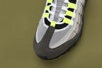 Air Max 95 OG Neon Latest Version - Heel Pair View with Nike Air Branding