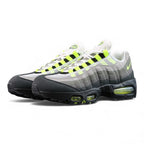 Air Max 95 OG Neon 2025 - Pair Top View on Dark Background