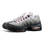 Air Max 95 OG Pink Foam 2025 - Pair with Outsole Displayed on Sofa