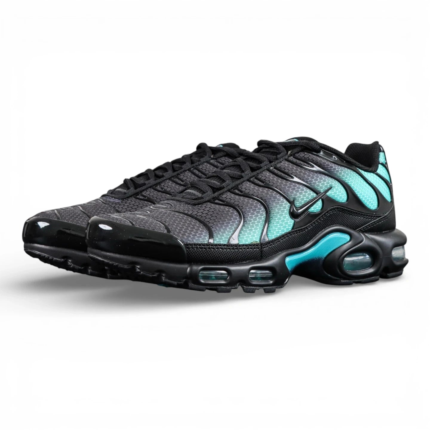 Air Max Plus Black Dusty Cactus 2025 - Lateral Side View with Nike Box