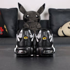 Air Max Plus Black Metallic Silver - Lateral Side View with Nike Box