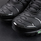 Air Max Plus Green Strike - Heel Pair Rear View with Gold Tn Air Badge and Pikachu