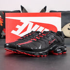 Air Max Plus Sith Lightsaber - Tongue and Insole Top Down Detail Showing Silver Air Badge and Yellow Tn Air Badge