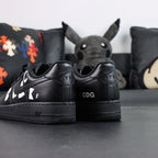 BLACK Comme des Garcons x Air Force 1 Low Retro Black - pair with box lifestyle