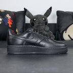 BLACK Comme des Garcons x Air Force 1 Low Retro Black - overhead pair