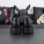 BLACK Comme des Garcons x Air Force 1 Low Retro Black - lateral side detail