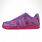 Nike x CPFM Air Force 1 Low Premium Fuchsia Dream - pair three quarter view