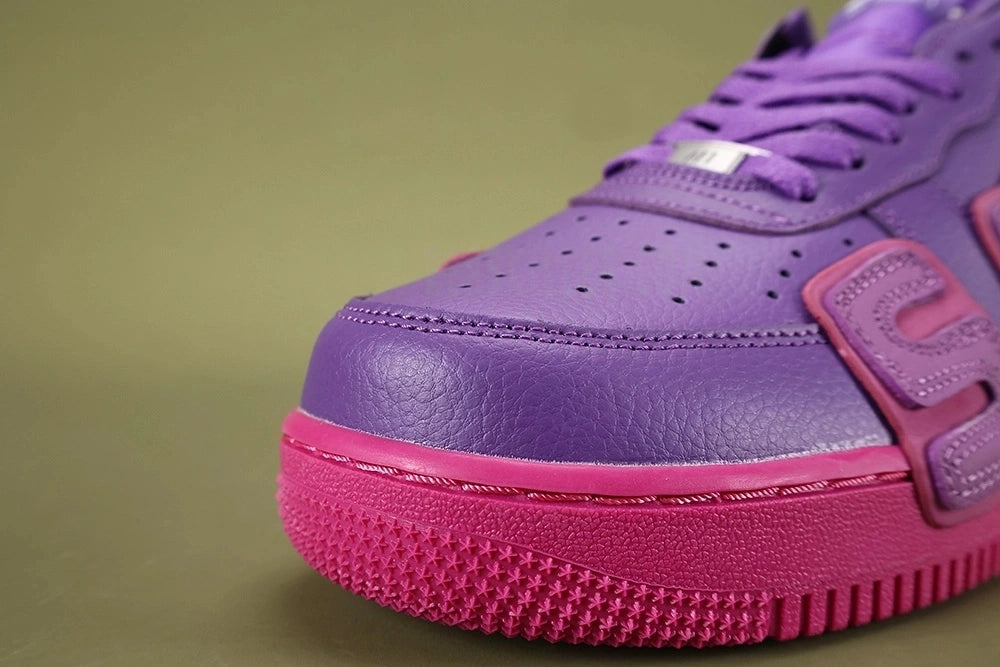 Nike x CPFM Air Force 1 Low Premium Fuchsia Dream - tongue Nike Air label