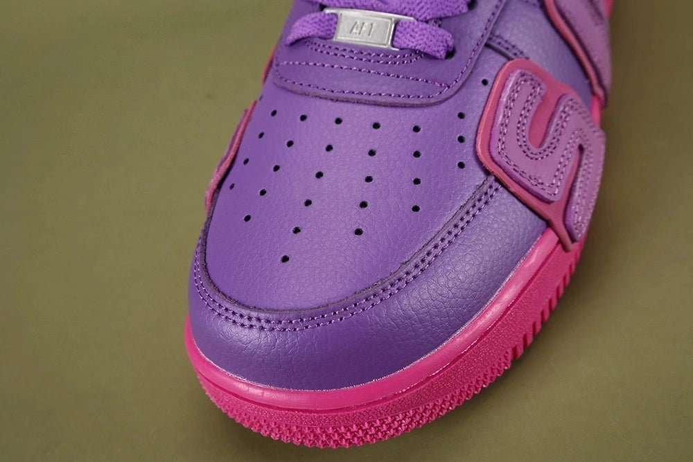 Nike x CPFM Air Force 1 Low Premium Fuchsia Dream - ASUN lettering lateral side