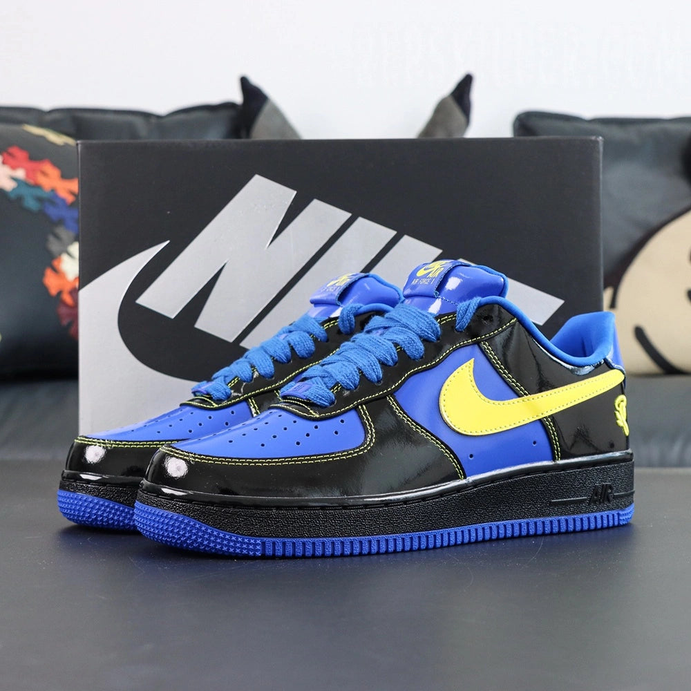 Central Cee x Air Force 1 Low Black Optic Yellow - lateral side profile