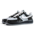 Central Cee x Air Force 1 Low Black White Smoke Grey 2026 - pair three quarter view