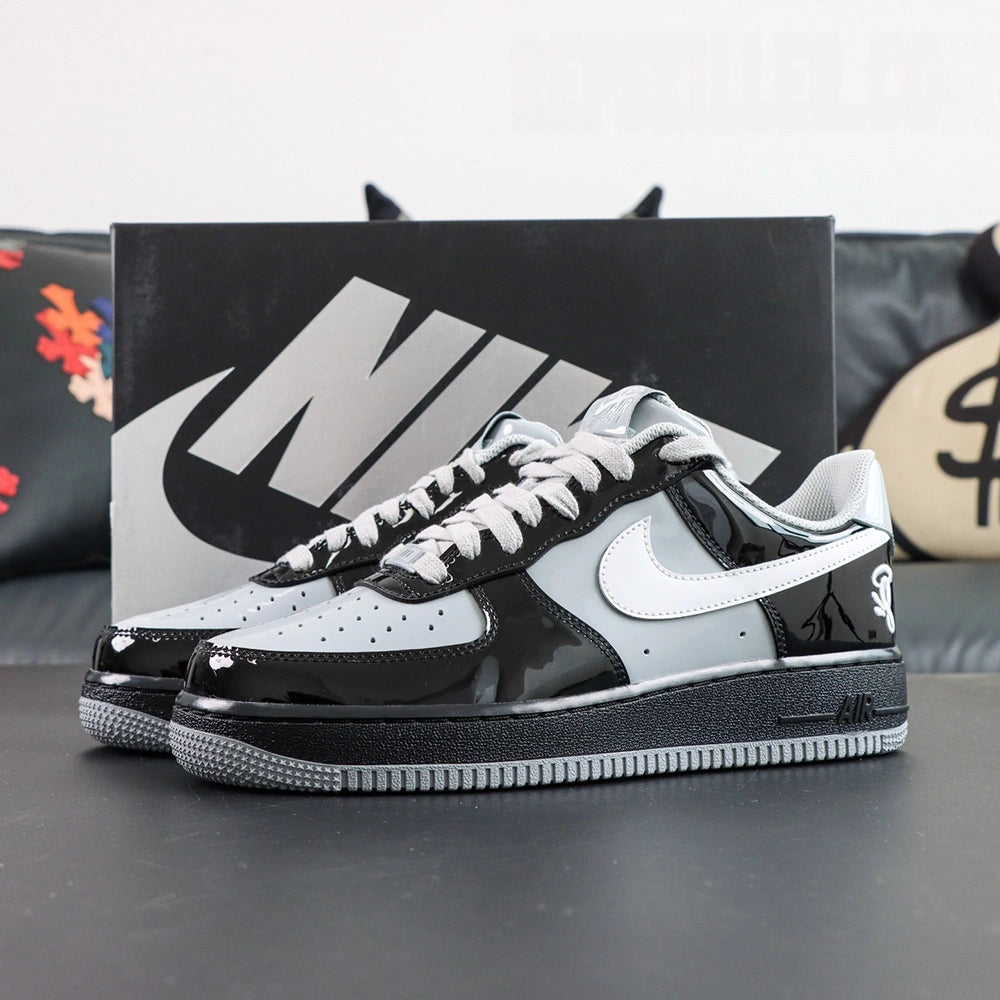 Central Cee x Air Force 1 Low Black White Smoke Grey 2026 - outsole bottom