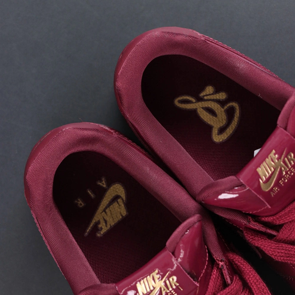 Central Cee x Air Force 1 Low Dark Beetroot UK Exclusive - lateral side profile lifestyle