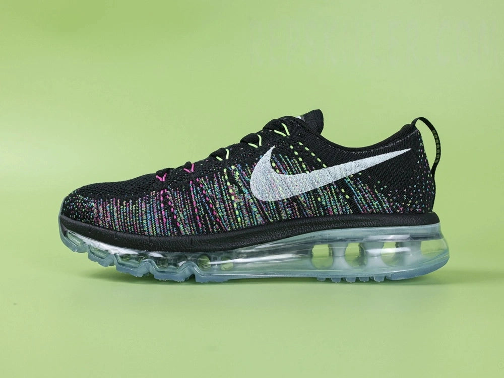 Nike Air Max Flyknit Black MultiColor - Full Side Profile