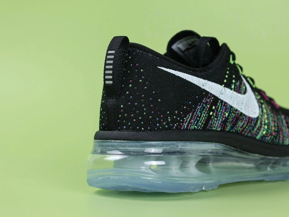 Nike Air Max Flyknit Black MultiColor - Tongue Label