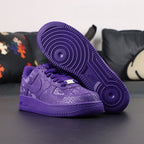 Kobe Bryant x Air Force 1 Low Court Purple - MAMBA silver dubrae toe box