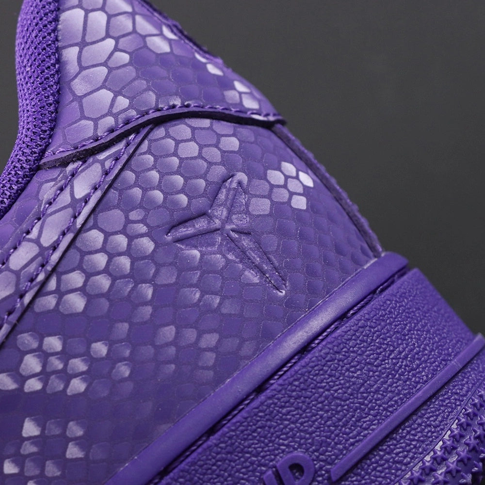 Kobe Bryant x Air Force 1 Low Court Purple - lateral side profile lifestyle