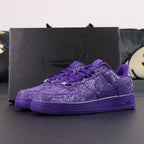 Kobe Bryant x Air Force 1 Low Court Purple - heel rear view pair