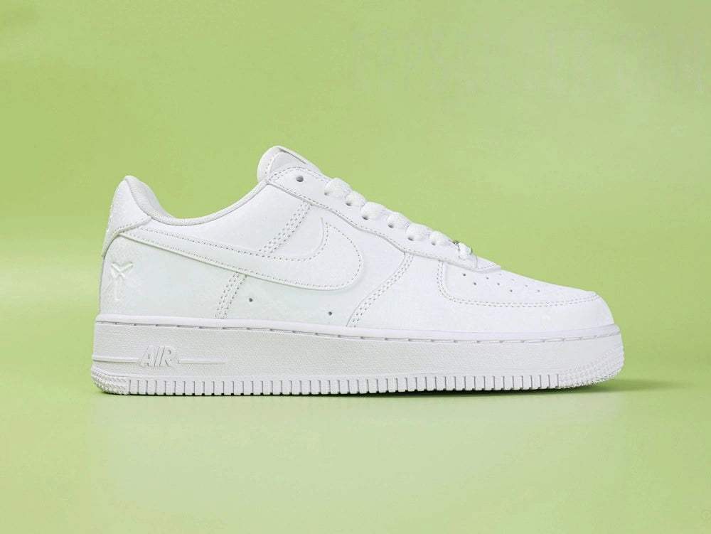 Kobe Bryant x Air Force 1 Low Forever White - toe box perforations close up