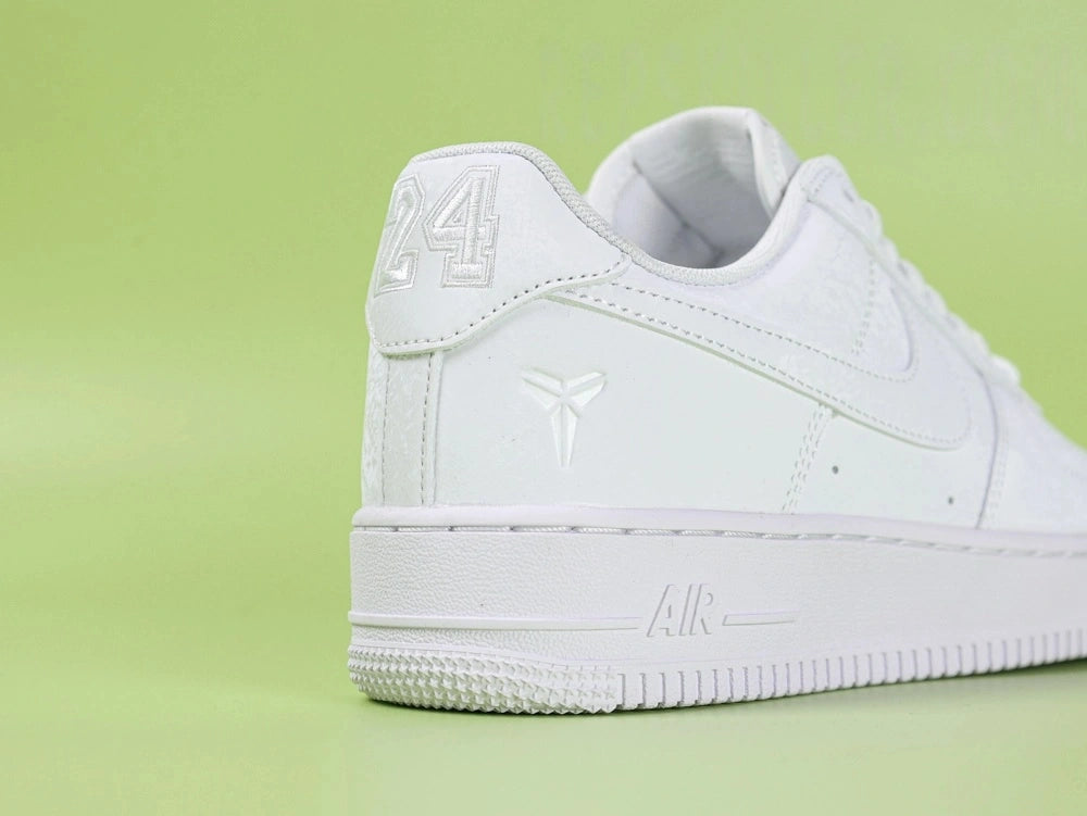 Kobe Bryant x Air Force 1 Low Forever White - outsole bottom white