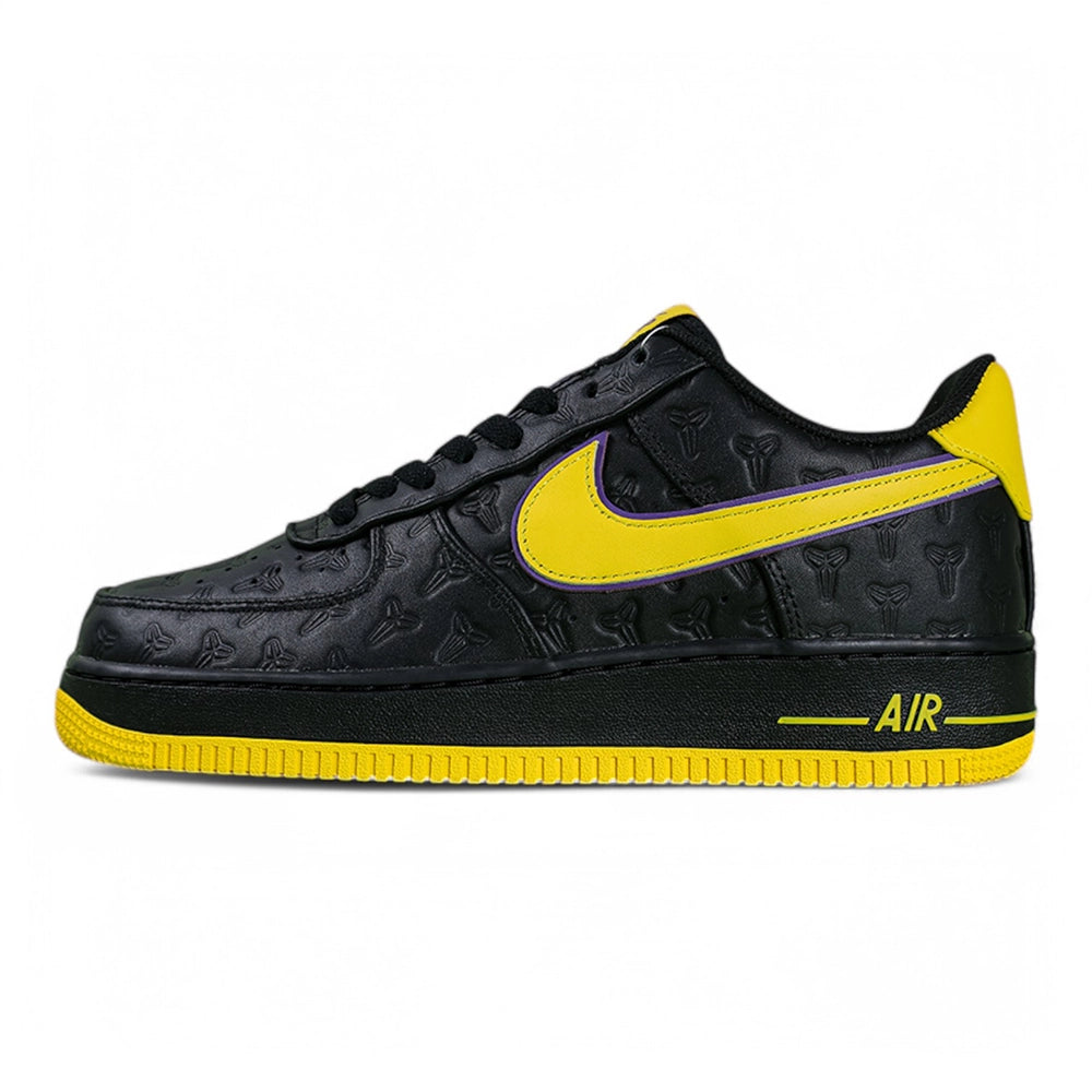 Kobe Bryant x Nike Air Force 1 Low Retro QS Lakers Away - lateral side profile