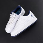 Lil Yachty x Air Force 1 Low Concrete Boys 2024 - pair overhead flat lay navy outsole