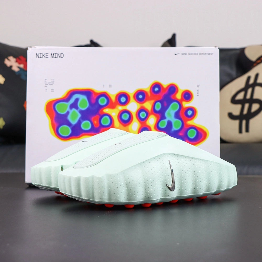 Mind 001 Barely Green 2026 - Side and outsole pair view