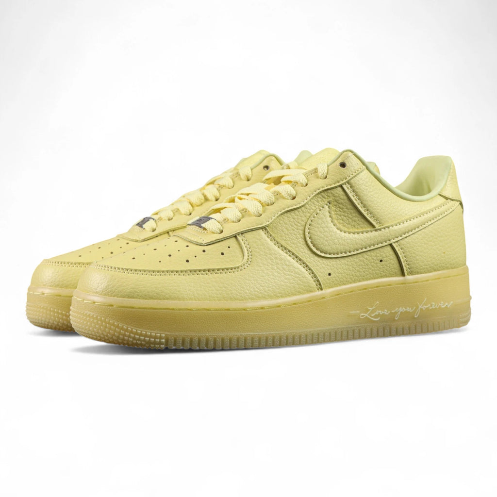 NOCTA x Air Force 1 Low Certified Lover Boy Citron Tint - lateral side profile citron yellow leather