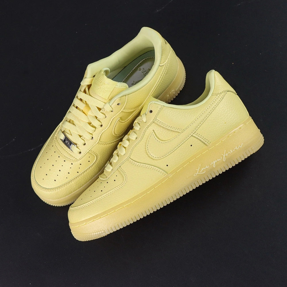 NOCTA x Air Force 1 Low Certified Lover Boy Citron Tint - medial side profile citron yellow