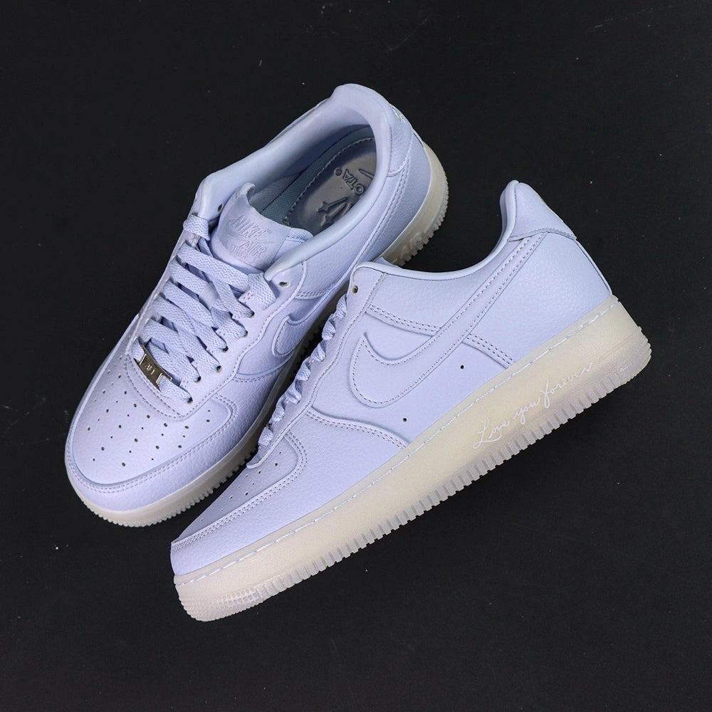 NOCTA x Air Force 1 Low Certified Lover Boy Palest Purple - lateral side profile palest purple leather