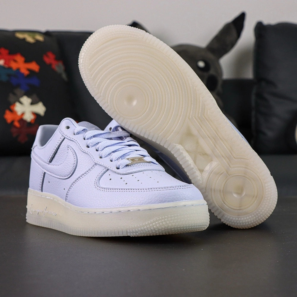 NOCTA x Air Force 1 Low Certified Lover Boy Palest Purple - medial side profile palest purple leather
