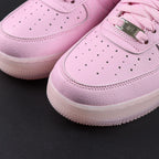 NOCTA x Air Force 1 Low Certified Lover Boy Pink Foam - heel NOCTA trident and Nike Air embroidery rear view Pikachu