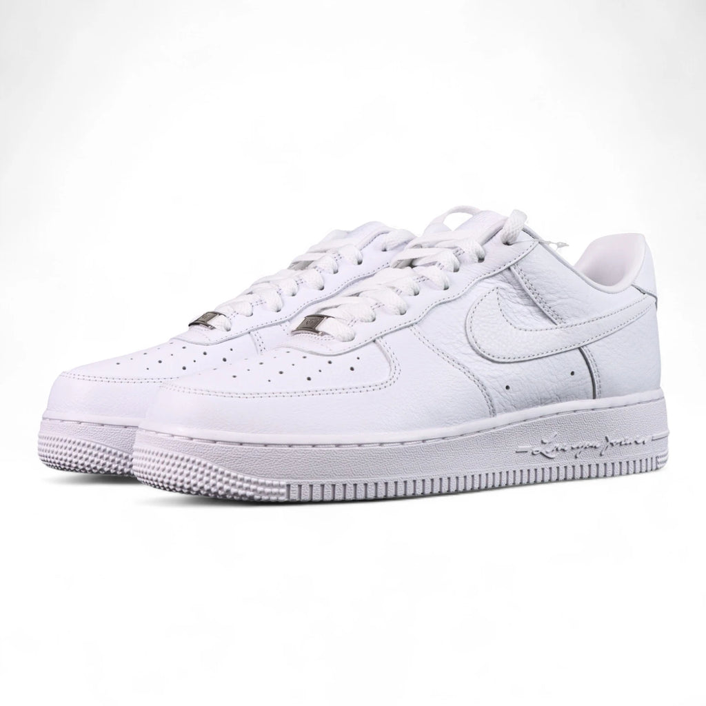 NOCTA x Air Force 1 Low Certified Lover Boy - toe box AF1 silver dubrae close up