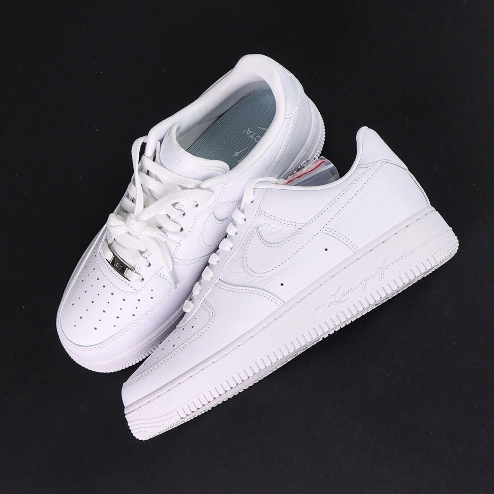 NOCTA x Air Force 1 Low Certified Lover Boy - lateral side profile distressed white leather