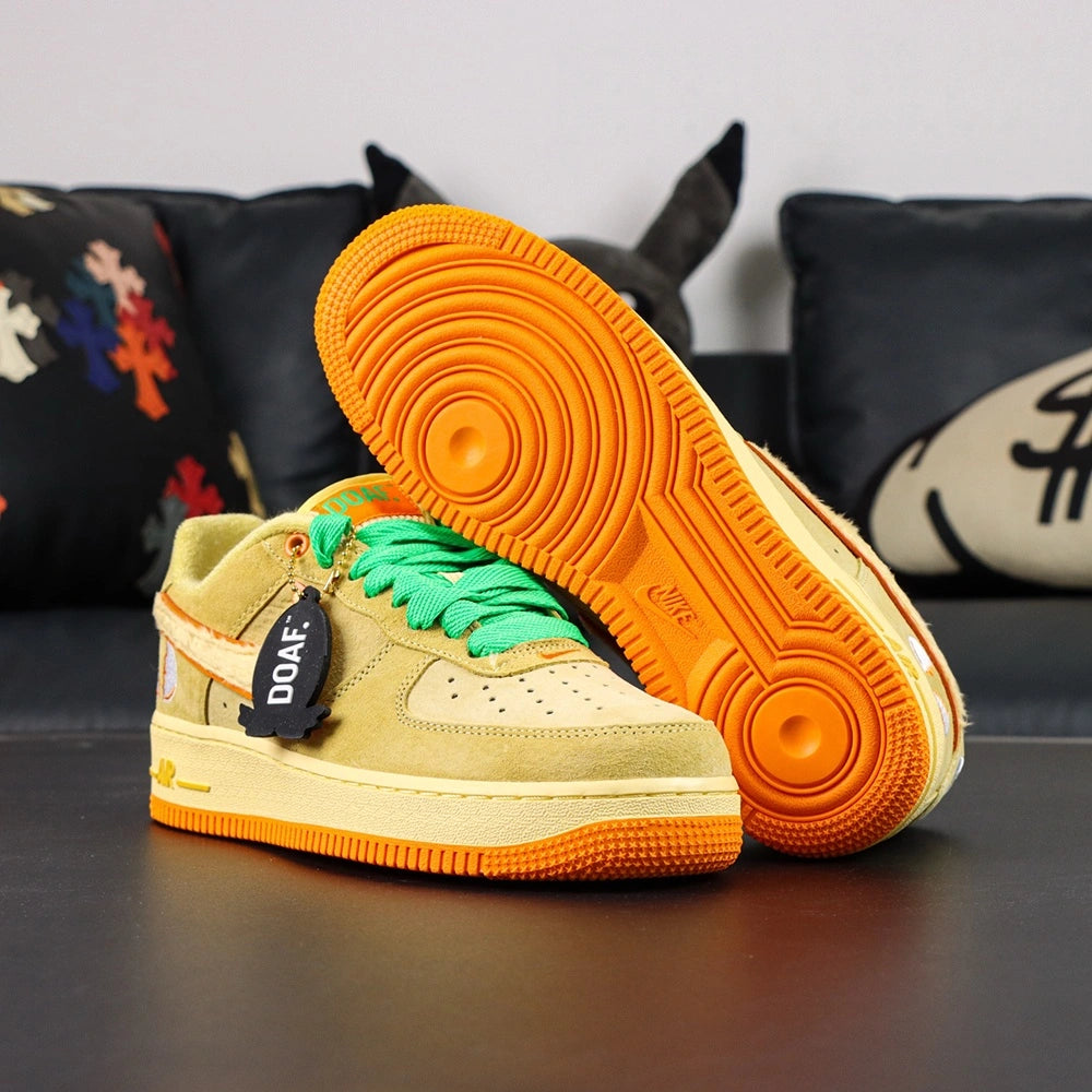 Air Force 1 DOAF Oregon Duck or Egg PE 2025 - heel EGG DUCK embroidery rear view