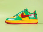 Nike Air Force 1 07 Lucky Green - heel rear view pair