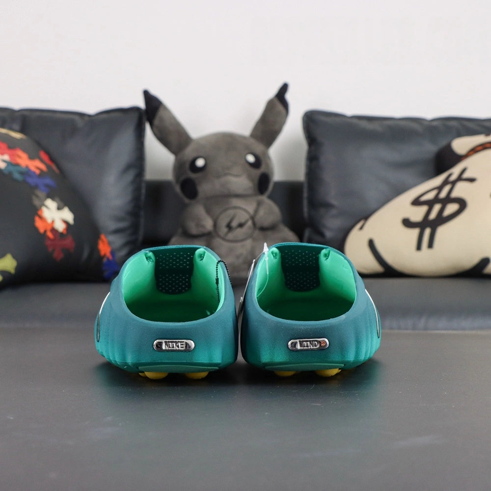 Mind 001 Geode Teal 2026 - Outsole yellow bubble pods with Pikachu backdrop