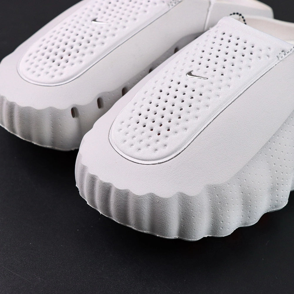 Mind 001 Mule Light Smoke Grey 2026 - NK MIND orange spray-dot insole top view