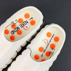 Mind 001 Mule Sail 2026 - Heel toe close-up perforated upper wave-ribbed midsole pair