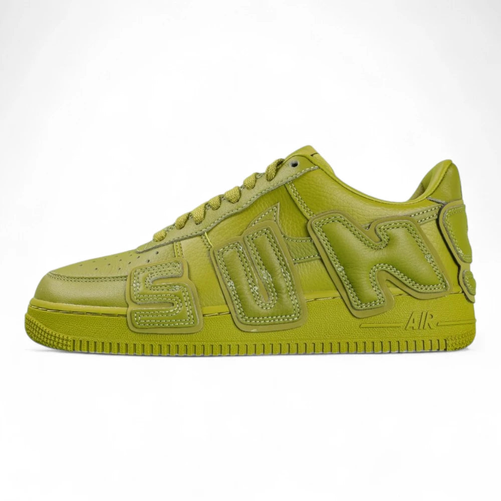 Nike x CPFM Air Force 1 Low Premium Moss - lateral side SUN lettering with Nike box