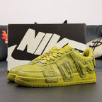 Nike x CPFM Air Force 1 Low Premium Moss - outsole bottom pair with AIR lettering