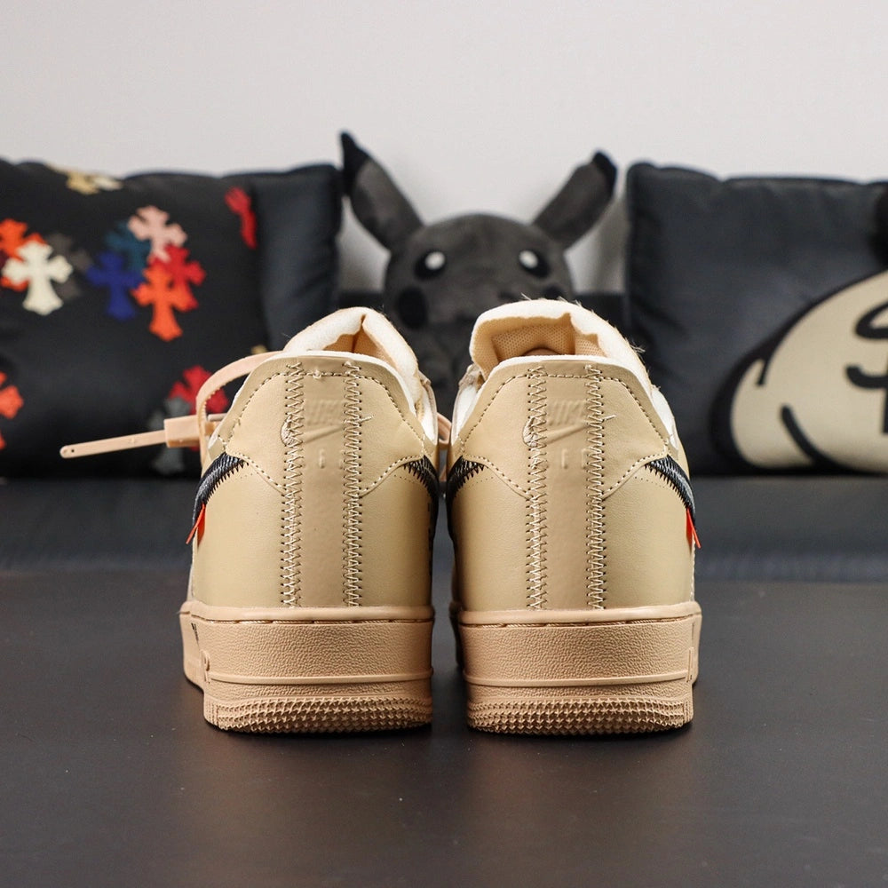 Off-White x Air Force 1 Low SP Sesame - single shoe medial profile Pikachu lifestyle