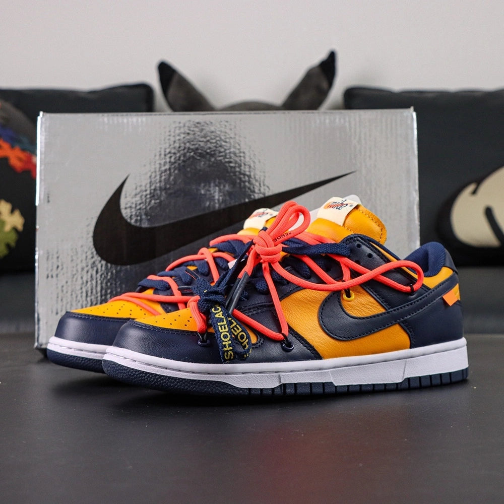 Off-White x Dunk Low 'University Gold' 2019