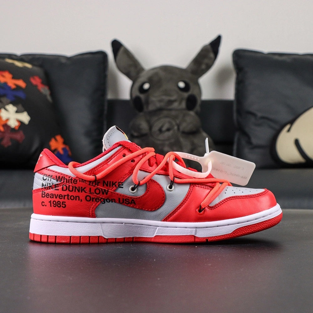Off-White x Dunk Low 'University Red'